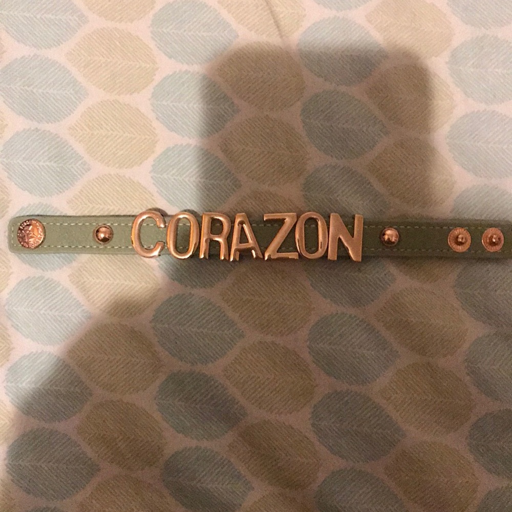 BCBGeneration Corazon Green Rose Gold Bracelet